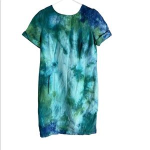 Therese Baumarie Vintage 80s Tie Dye Dress Size EU 46 US 16